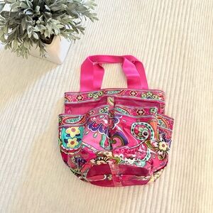 Vera Bradley Pink and Green Floral Tote